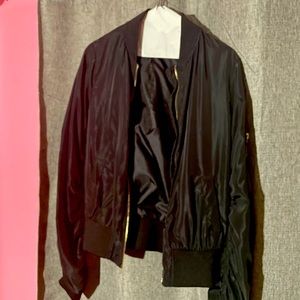 Black Bomber Jacket
